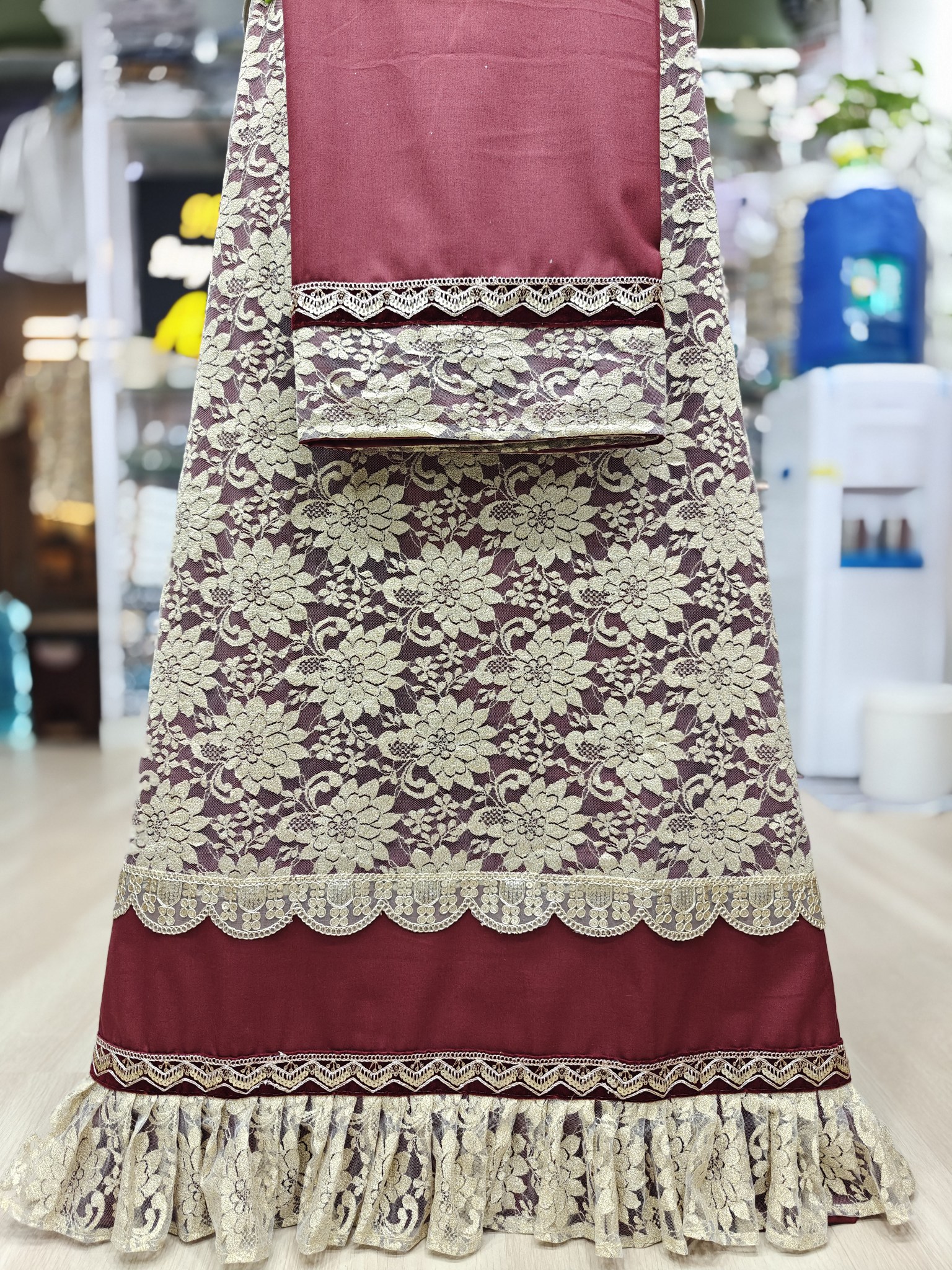 Maroon rida with Frills 